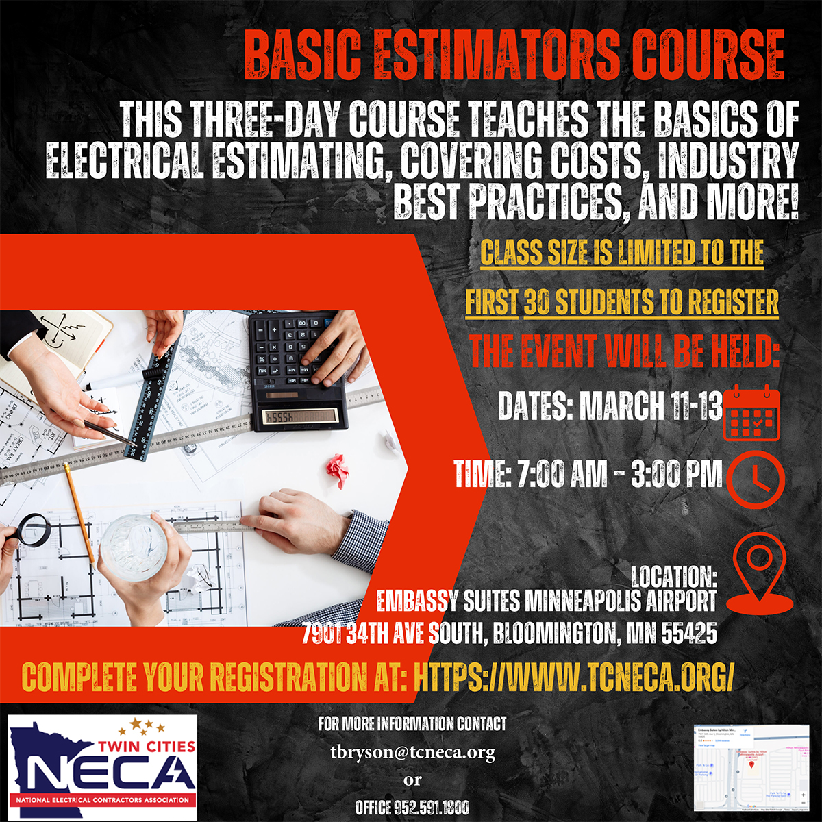 TC NECA 2025 Basic Estimators Flyer Registration-1